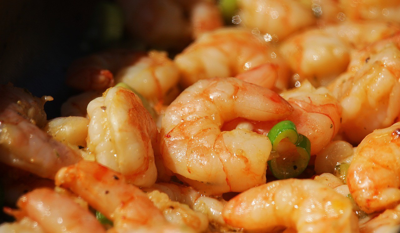 Seasoned Shrimp Bowl - with Veggies & Spaghetti Squash